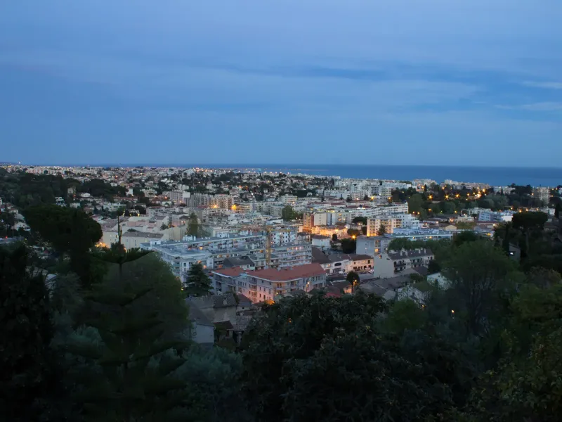 Cagnes-sur-Mer et la mer vues depuis le Haut-de-Cagnes